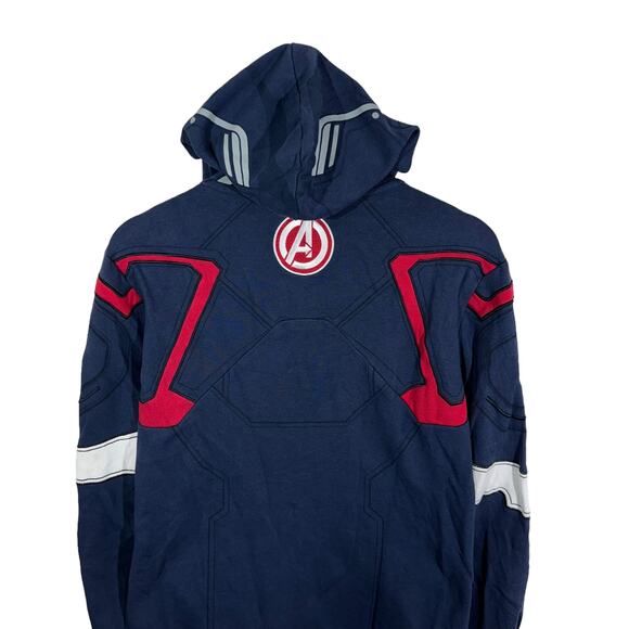 Marvel Captain America All Over Print Full Zip Hooded Jacket - Picture 6 of 7